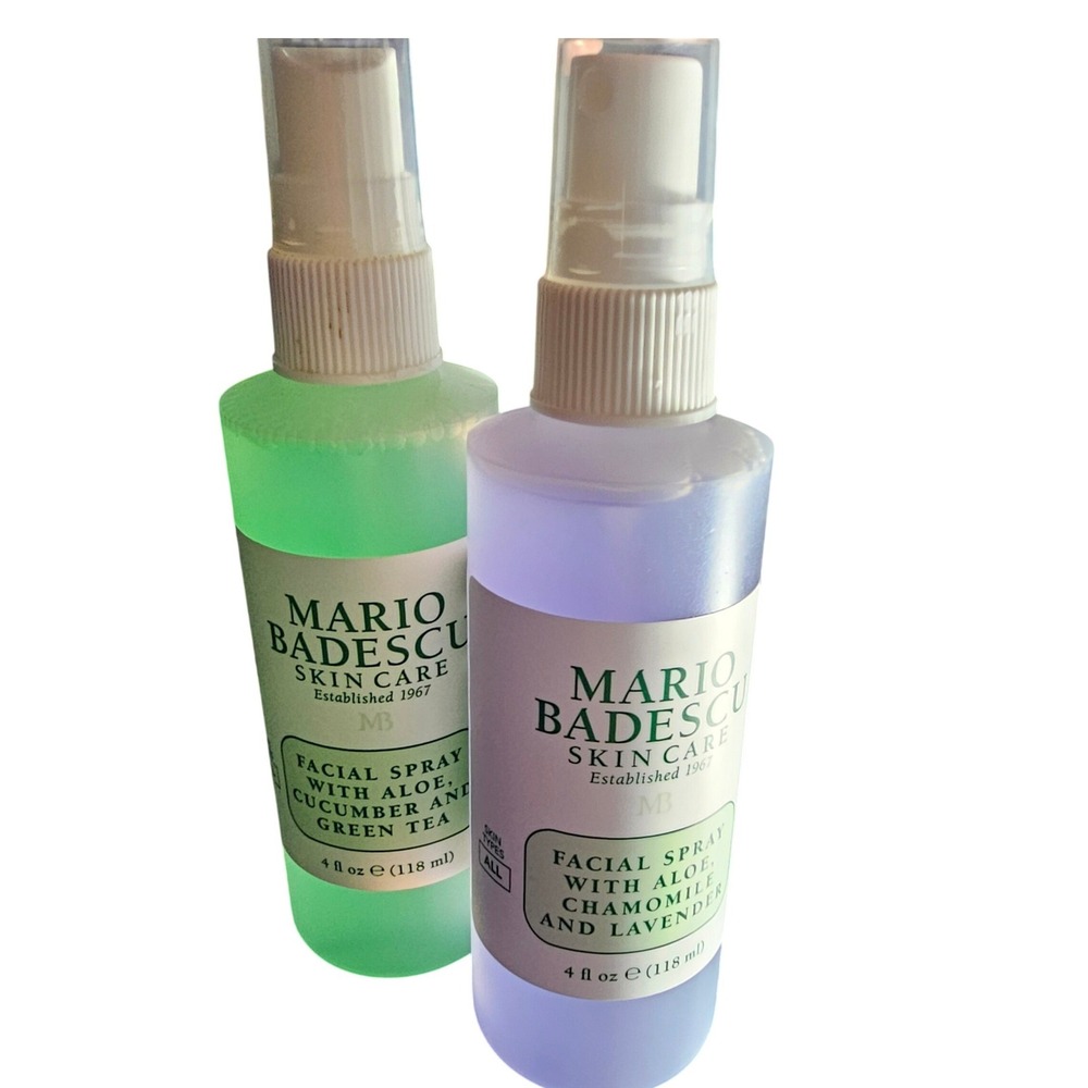 Mario Badescu Facial Spray Duo Aloe Cucumber Green Tea Lavender 4oz 2pk